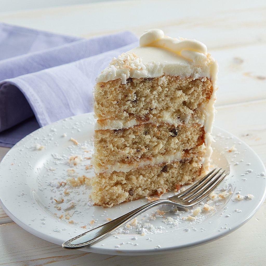Italian Cream Cake, Slice