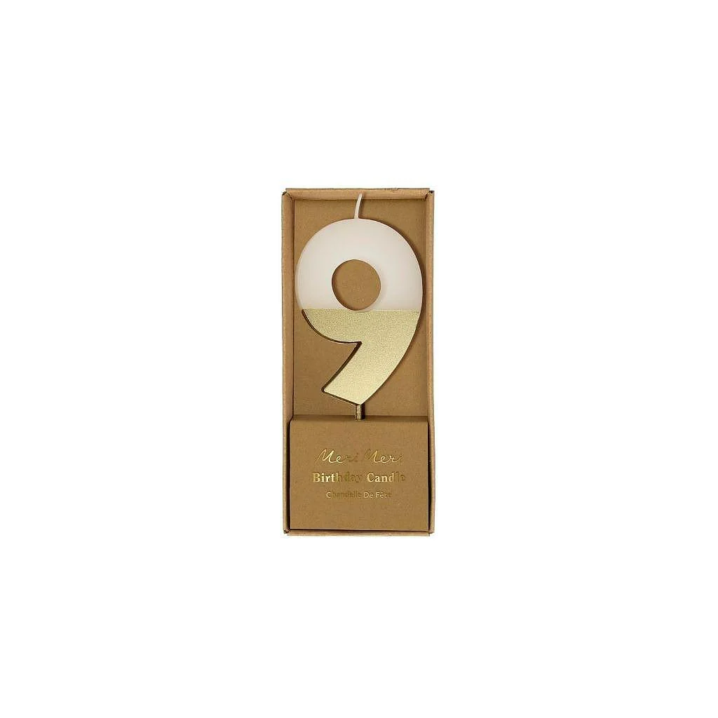 Gold-Dipped Number Candles - Image 11